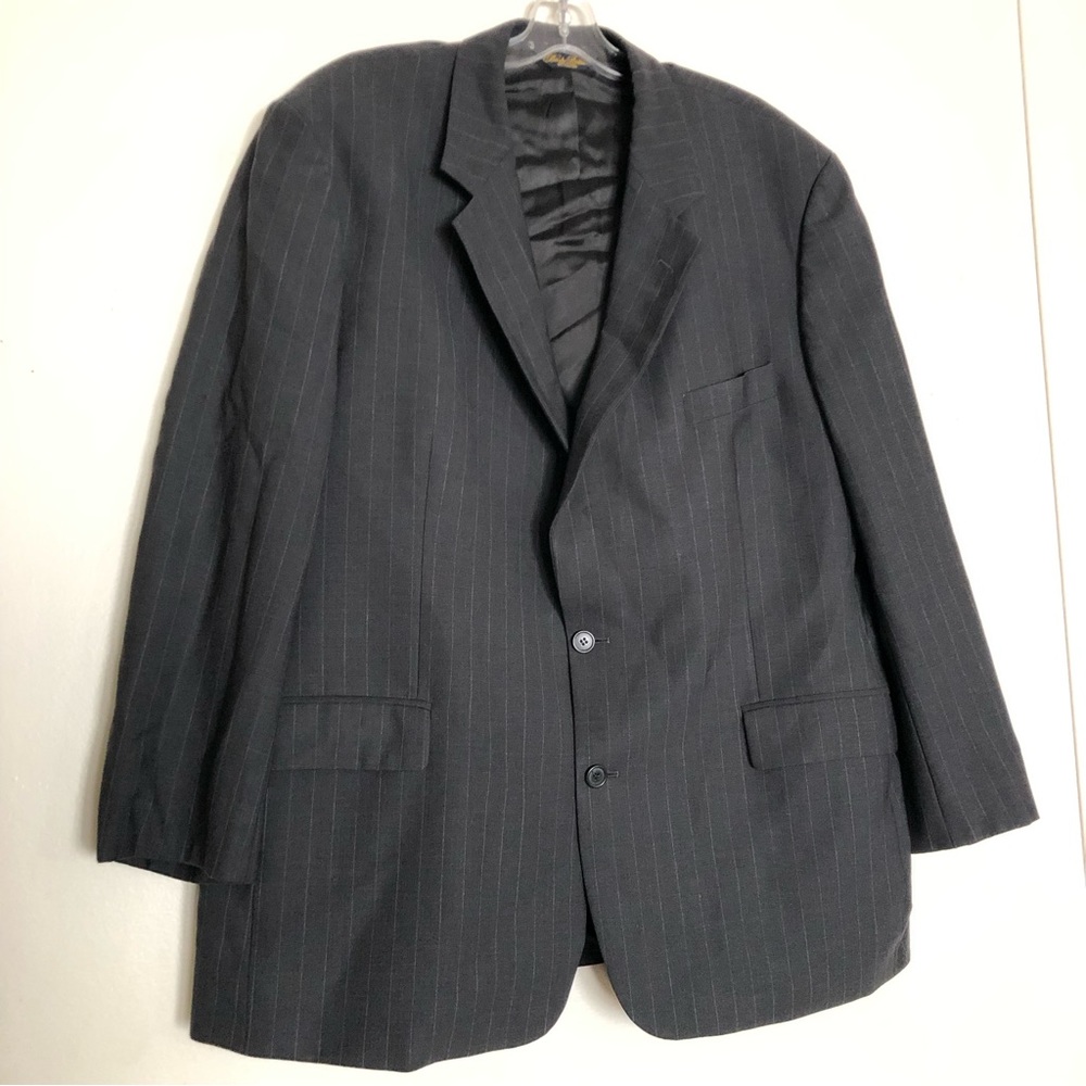 Brooks Brothers Brooksease Blazer Gray Men Size 46R Jacket Coat Long Sleeve Wool